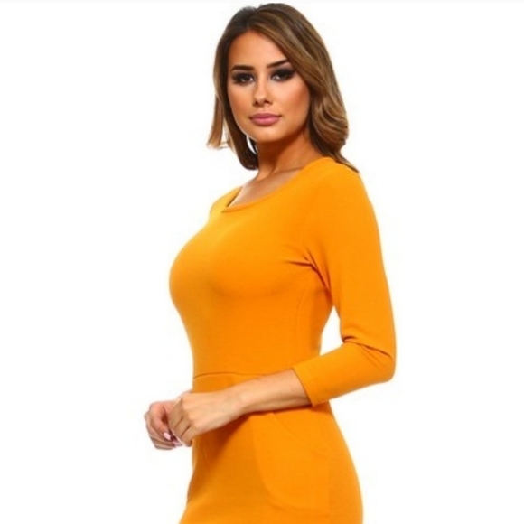 Yelete Comfort and Classic Dress Color Soft Pumpkin Size Small - Picture 4 of 10